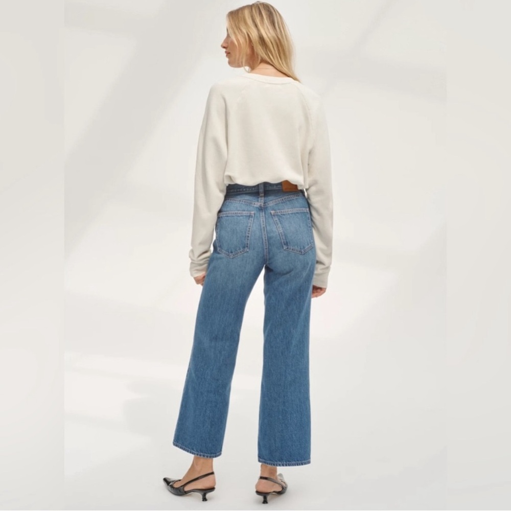 Denim Forum Farrah Hugh Riss Wide Leg 28L